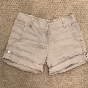 J. Crew Light Gray Linen Shorts